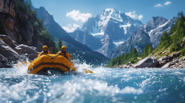 Franchissez l'ubaye en raft avec rapid'eau park